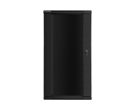 LANBERG Szafa instalacyjna wisząca 19'' 27U 600X600mm czarna (drzwi szklane) WF01-6627-10B - 455320 - zdjęcie 2